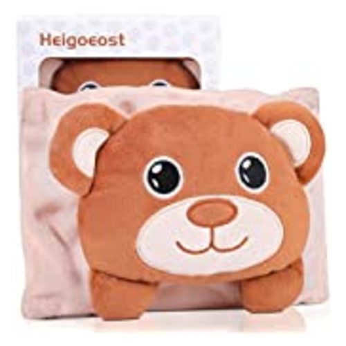 Heigoeost Newborns Heating Pad Colic Belly Belt for Babies Gas & Colic Tummy Relief, Baby Heated Tummy Wrap for Colic, Gas, Upset Stomach Infants Relief - Bear
