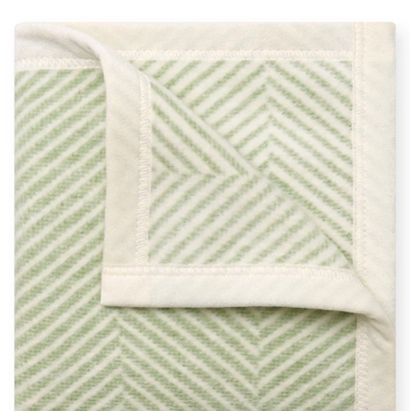 ChappyWrap- Harborview Herringbone Sprout Green Mini Blanket