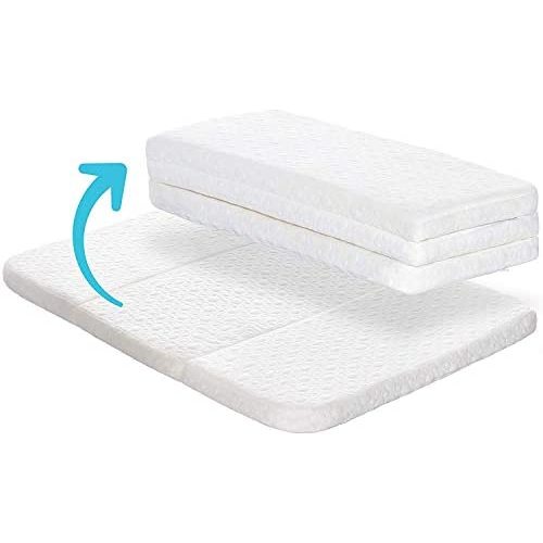 Milliard Tri-Fold Pack N' Play Mattress - Plus Free Bonus Carry Case