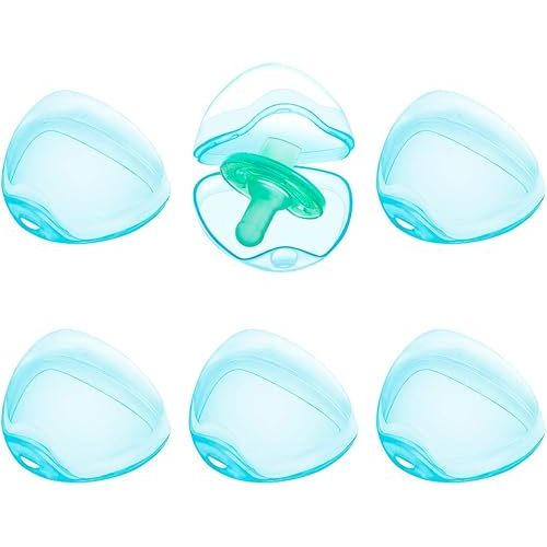 Pacifier Case Pacifier Holder Case Pacifier Clip Binky Holder Case Pacifier Box Pacifier Accessories 6 Pack Blue