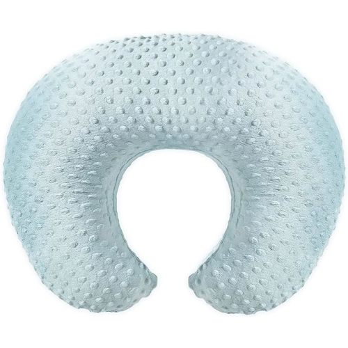 Witeasy Nursing Pillow and Positioner, Bottle Breast Feeding Pillows with Removable Cotton Blend Cover (PANTONE-5215 U) - Sky-blue