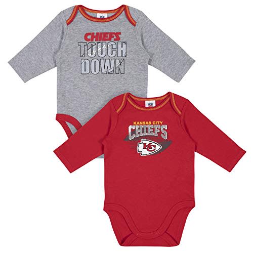 Gerber Baby NFL Team 2 Pack Long Sleeve Onesie Bodysuit