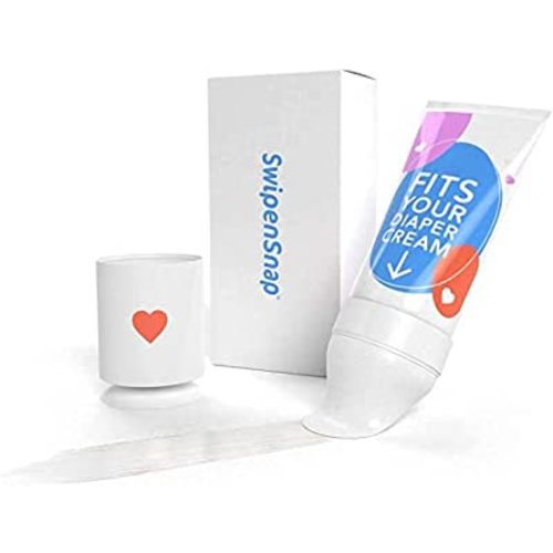 SwipenSnap™ One Hand Cream Applicator “As Seen On Shark Tank” US Utility Patented - Soft Tip Applicator With Suction Based Lid For One Hand Cream Application