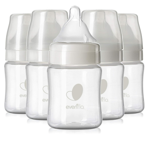 Evenflo Feeding Premium Proflo Venting Balance Plus Wide Neck Baby, Newborn and Infant Bottles - Developed by Pediatric Feeding Specialists - 5 Ounce (Pack of 6)