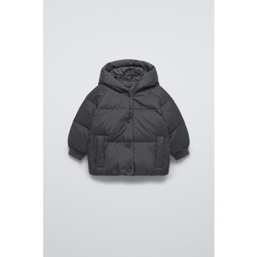 DOWN PUFFER COAT - Anthracite grey | ZARA United States