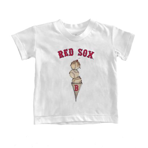 Boston Red Sox Tiny Turnip Infant Triple Scoop T-Shirt - White