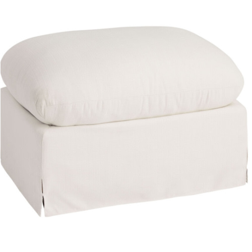 Brynn Feather Filled Swivel Chair Ottoman - World Market