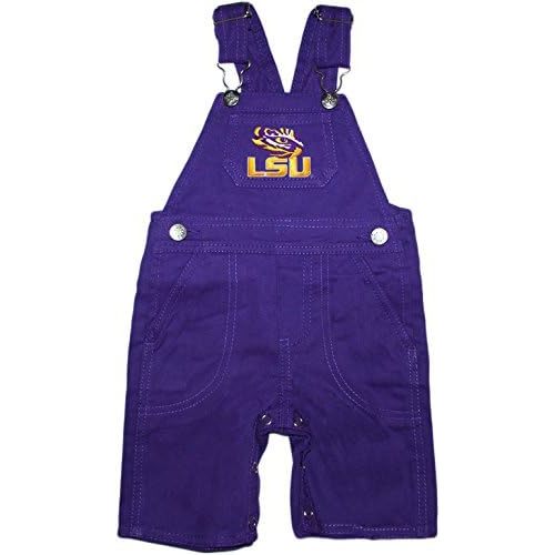 Creative Knitwear LSU Tigers Baby Overalls