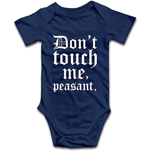 DOQOSESHY Don't Touch Me Peasant-Baby Outfit Boys Girls Romper Short Sleeve/Sleeveless/Long Sleeve Bodysuit