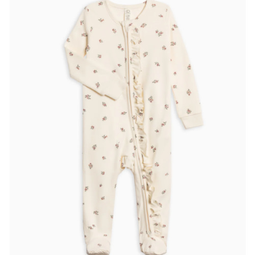 Neve Ruffle Zipper Footie