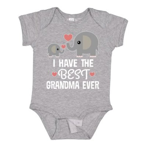 Inktastic Grandchild Best Grandma Ever Boys or Girls Baby Bodysuit