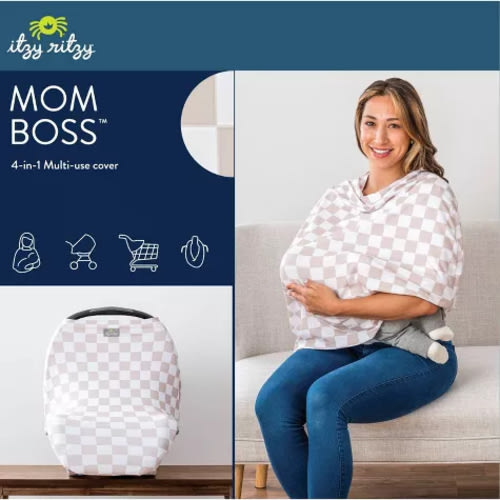 Itzy Ritzy Mom Boss 4-in-1 Nursing Cover - Tan