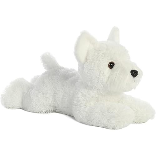 Aurora® Adorable Flopsie™ Windsor Westie™ Stuffed Animal - Playful Ease - Timeless Companions - White 12 Inches