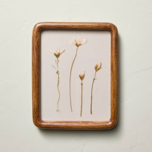 8"x10" Pressed Wildflowers Framed Wall Art - Hearth & Hand™ with Magnolia