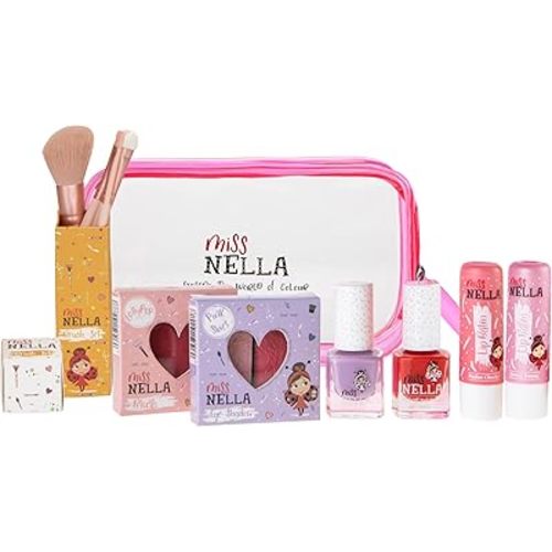MISS NELLA Bag of Wonders The Perfect Cosmetic Bag Gift Set for Girls Playing Dress up, Like Mummy