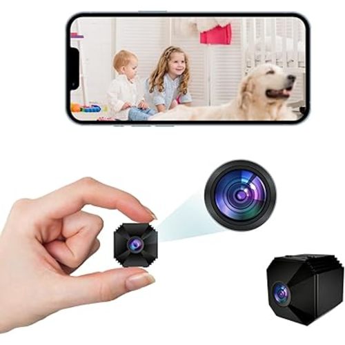 Mini Camera - Security Camera - 4K Mini Smart Camera, Baby and Pet Monitor Camera with WiFi, Surveillance Nanny Cam with APP, Auto HD Night Vision and Motion Detection Alert, Perfect Camera for Home