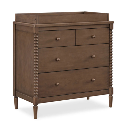 Saint 4 Drawer Dresser with Changing Top and Interlocking Drawers | Delta Children