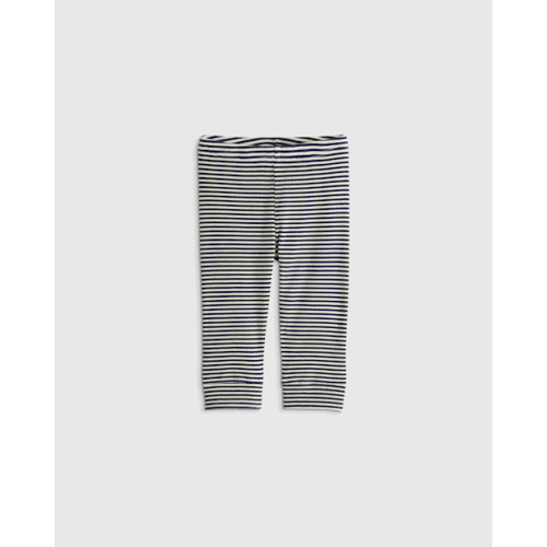 Quince Softest Rib Leggings  in Navy Stripe