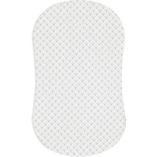 HALO BassiNest Fitted Sheet – 100% Cotton, Soft and Breathable Bassinet Sheet for Babies, 30” x 16” Pre-Shrunk Sheet, Pebble