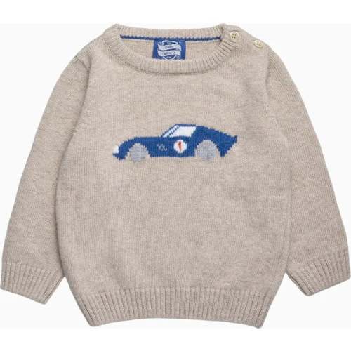 Sebastian Car Jumper, Oatmeal - Trotters London | Maisonette
