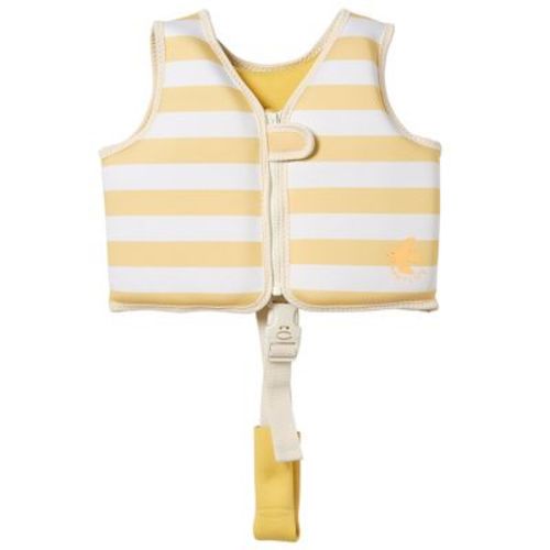 Sunnylife Kids Swim Vest 2-3 - Sid Seagull Mustard Stripe - Pool Jacket