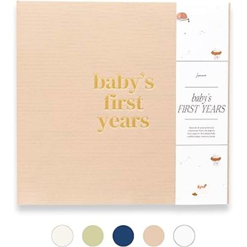 Lamare Baby First Year Book – Baby Memory Book for Girls & Boys - Baby Milestone Book from Pregnancy to Childhood – Cute Baby Book Keepsake Gift