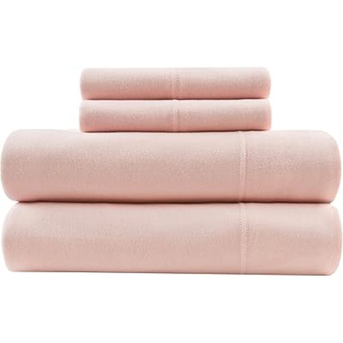 Intelligent Design Sheet Set Cotton Jersey Knit Blend, Soft & Breathable Sheets All Season Cotton Blend Sheet Set Feels Cool & Smooth, Deep Pocket Fits Up to 16" Mattress, Twin XL Blush 3 Piece