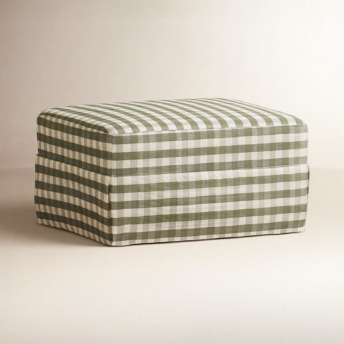 Namesake Crawford Gliding Ottoman In Eco-Weave Fabric | Water Repellent & Stain Resistant & Reviews | Birch Lane