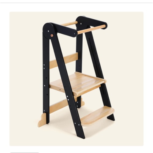 HARPPA Nordi | Foldable Toddler Tower, Best Presents for 2 year old, Foldable Kitchen Helper Tower, Montessori Towers, Wood tower, Kitchen Tower, Montessori Stool, Kitchen Stool Helper, Kitchen Chair, Kitchen Helper Tower, Kitchen Helper Stool, Helper Sto
