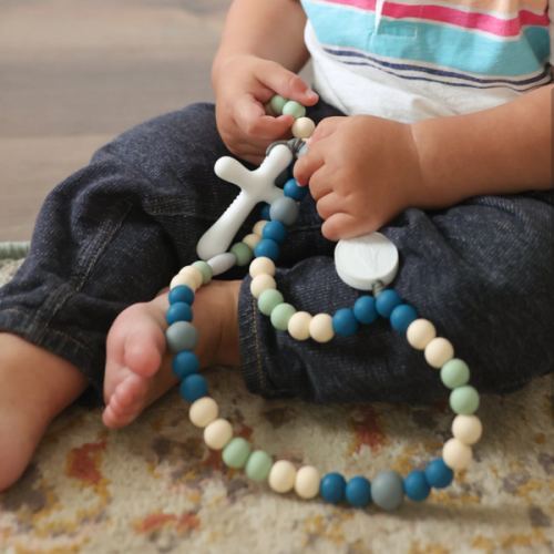 Silicone Rosary Teether: Assisi | Chews Life