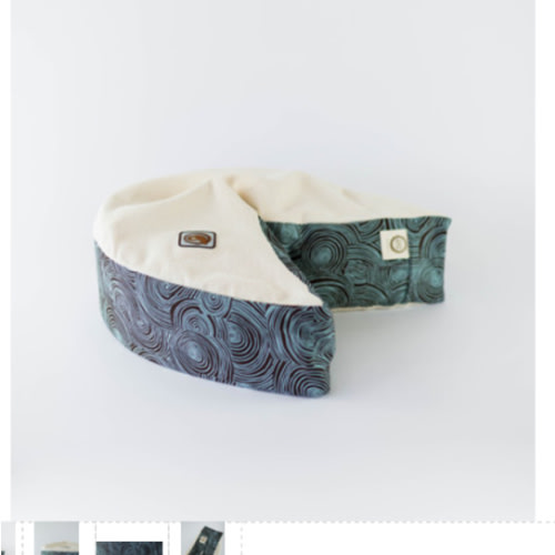 Organic Nesting Pillow / Blue Truffles - Blessed Nest