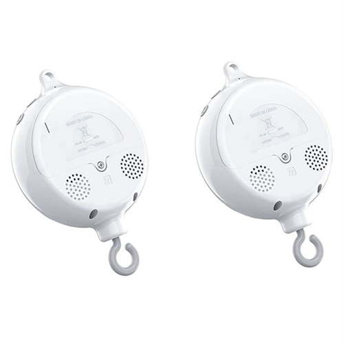 NEW 2X Crib Mobile Motor Baby Music Box Spinner with 3 Modes Volume Adjustable 12 Lullabies Auto- After 30 Minutes