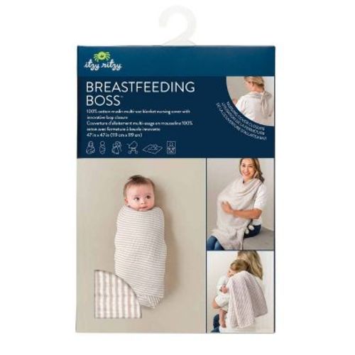 Itzy Ritzy Muslin Breastfeeding Boss Nursing Cover - Taupe