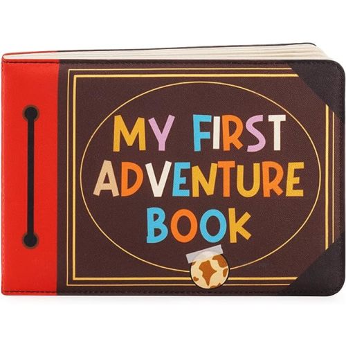 Urban Kiddy™ My First Adventure Book | Baby Photo Album | Soft Baby Book First Year Baby Album Gift Set for Newborn Toddler & Kids Baby Shower - Memory Album Holds 4x6 Photos