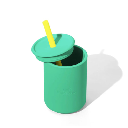 Avanchy Silicone Sippy Cup 8 oz - BPA Free, Transition from Bottle to Cup, Leak-Proof