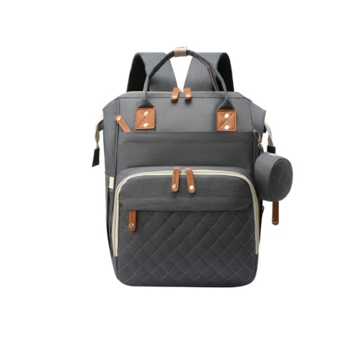 Expandable Diaper Bag Backpack with USB Charger & Portable Bed – MyKidos