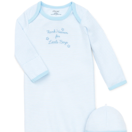 Thank Heaven for Little Boys Sleeper Gown And Hat
