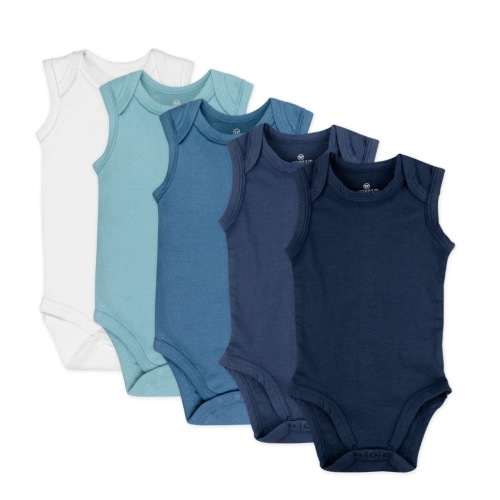 5-Pack Organic Cotton Sleeveless Bodysuits | Honest Baby Clothing