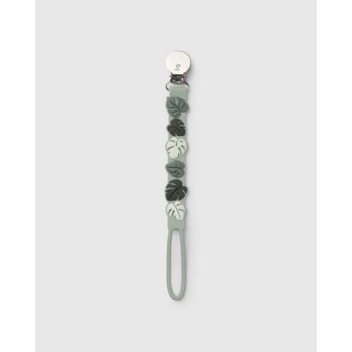 Pacifier Clip - Beadless - Monstera