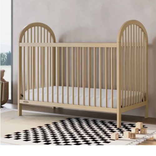 Graco Olivia 3-in-1 Convertible Baby Crib, driftwood
