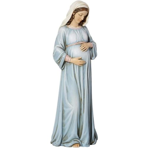Inspirational Catholic Figurine by Michael Adams - Sculpted Resin Statue, 8-Inch, Mary, Mother of God