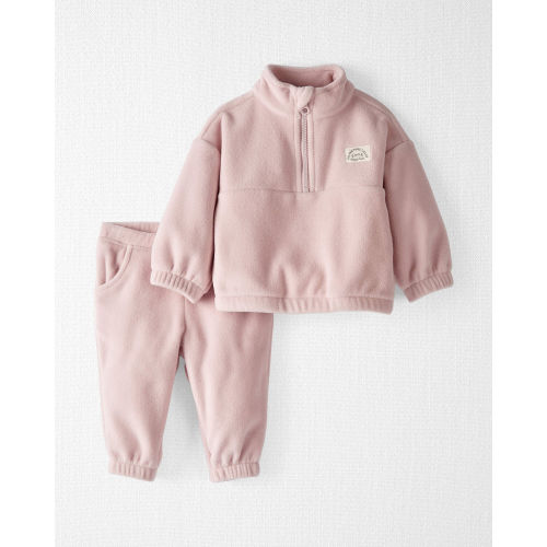 Baby 2-Piece Recycled Microfleece Set - Pink - Little Planet | Carter's