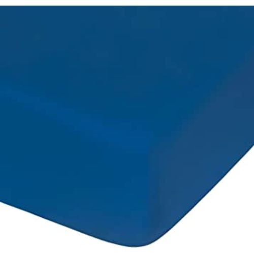 NTBAY 100% Brushed Microfiber Fitted Crib Sheet, Super Soft and Cozy 28x52 Crib Sheet for Standard Crib and Toddler Mattresses, Boys, Girls, Unisex, Royal Blue, 28x52 Inches