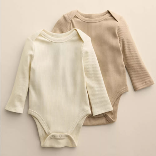 Baby Little Co. By Lauren Conrad 2-Pack Long Sleeve Bodysuits