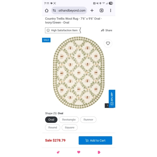 SAFAVIEH Handmade Chelsea Aubree French Country Trellis Wool Rug
