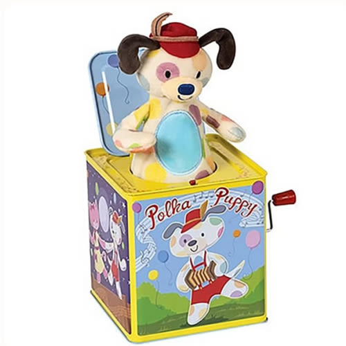 Polka Puppy | Jack in Box – Hatties Toyland