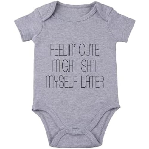 listery Funny Romper Cute Novelty Infant Baby Bodysuit Funny Baby infant Pregnancy Announcements