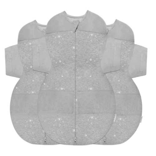SNOO Sleep Sack 3-Pack of Sizes – Happiest Baby - Graphite Stars