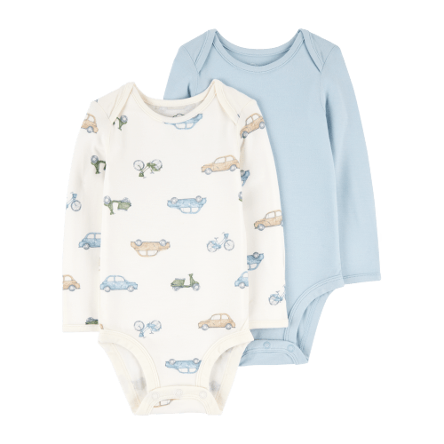 Baby 2-Pack Long-Sleeve PurelySoft Bodysuits - Carter's | Carter's