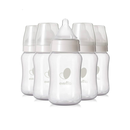 Evenflo Feeding Premium Proflo Venting Balance Plus Wide Neck Baby, Newborn and Infant Bottles - Helps Reduce Colic - 9 Ounce (Pack of 6)